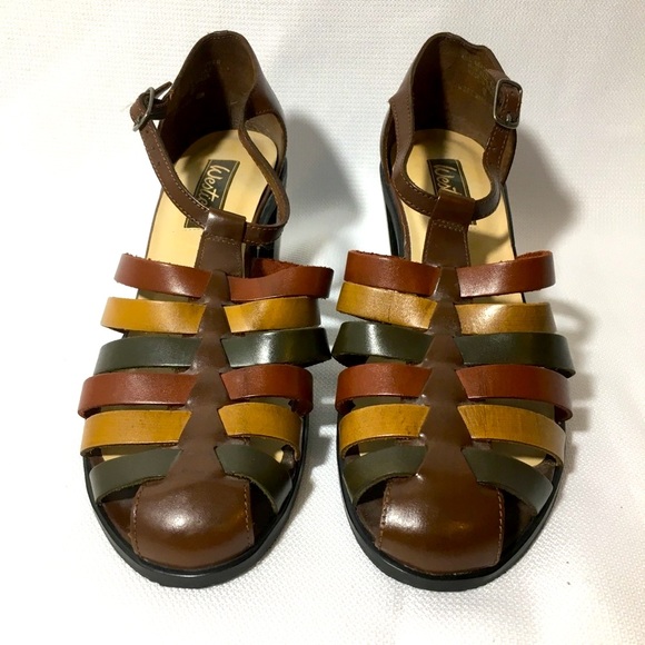 Westies Shoes - Muted Multicolored Westies Strappy Leather Sandals